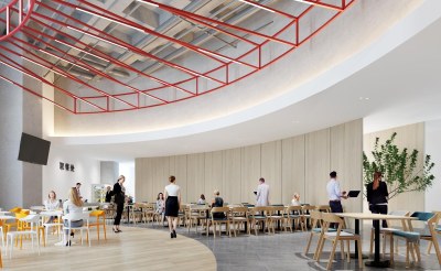 现代职工餐厅3D模型下载